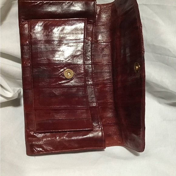 Beautiful Vintage EEL Skin Clutch - Picture 3 of 4